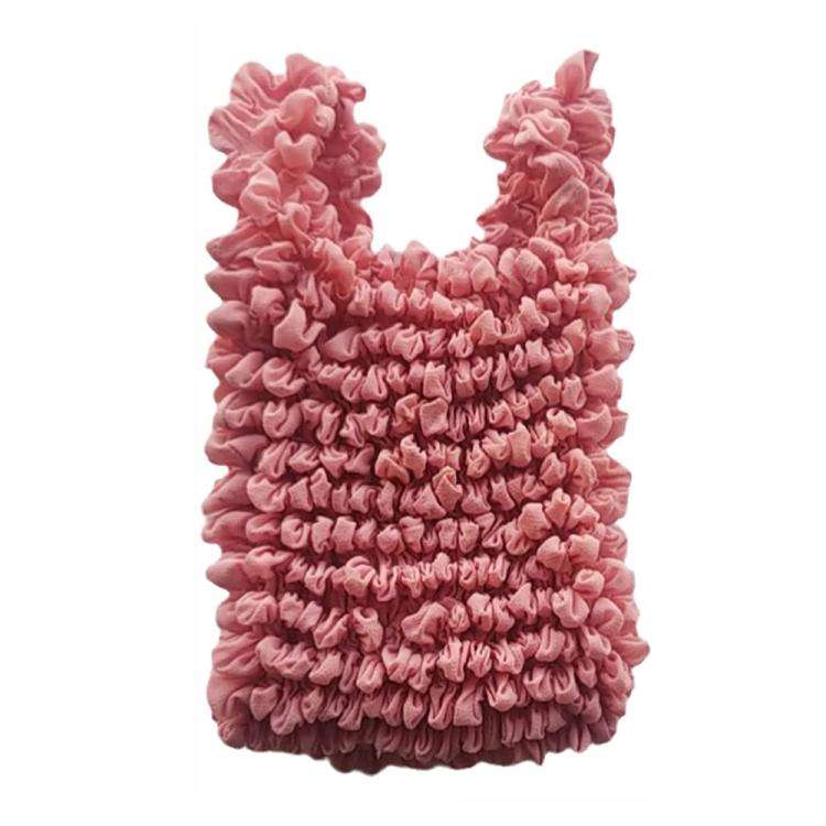 Mini Retractable Bubble Bag Multifunctional Large-capacity Elastic Shopping Bag(Eraser Pink)