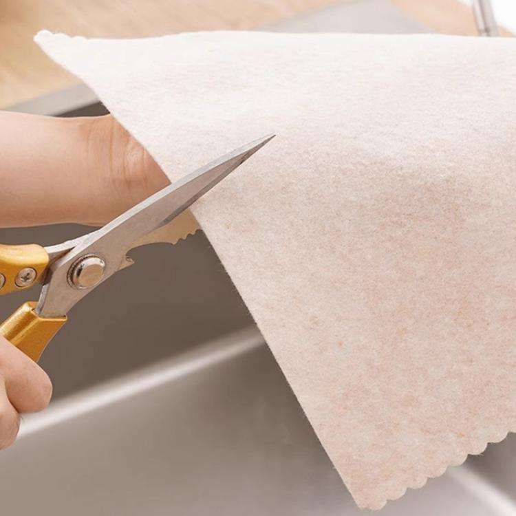 20pcs /Pack Thickened Loofah Rag Plant Fiber Oil-absorbing Kitchen Dishcloth, Size: 20x20cm