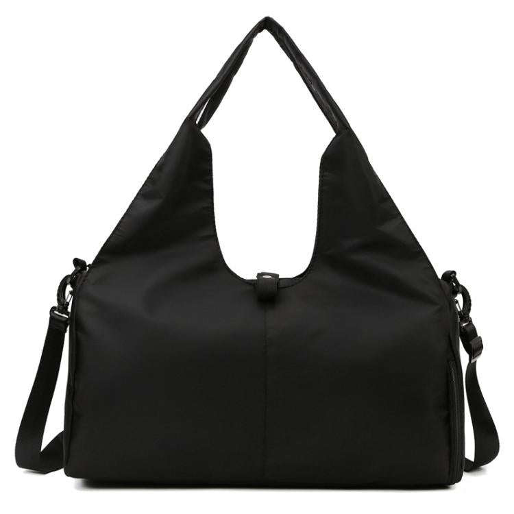 Yoga Gym Bag Handheld Luggage Bag Large Capacity Wear-resistant Travel Bag(Black)