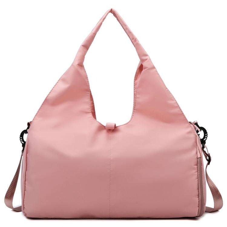 Yoga Gym Bag Handheld Luggage Bag Large Capacity Wear-resistant Travel Bag(Pink)