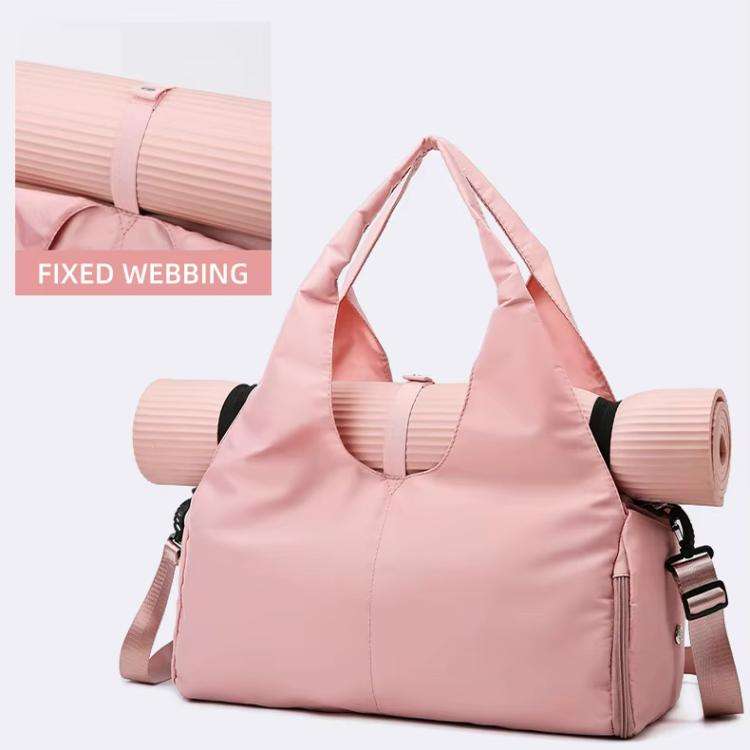 Yoga Gym Bag Handheld Luggage Bag Large Capacity Wear-resistant Travel Bag(Pink)
