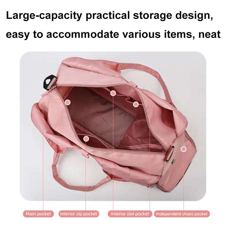 Yoga Gym Bag Handheld Luggage Bag Large Capacity Wear-resistant Travel Bag(Blue)