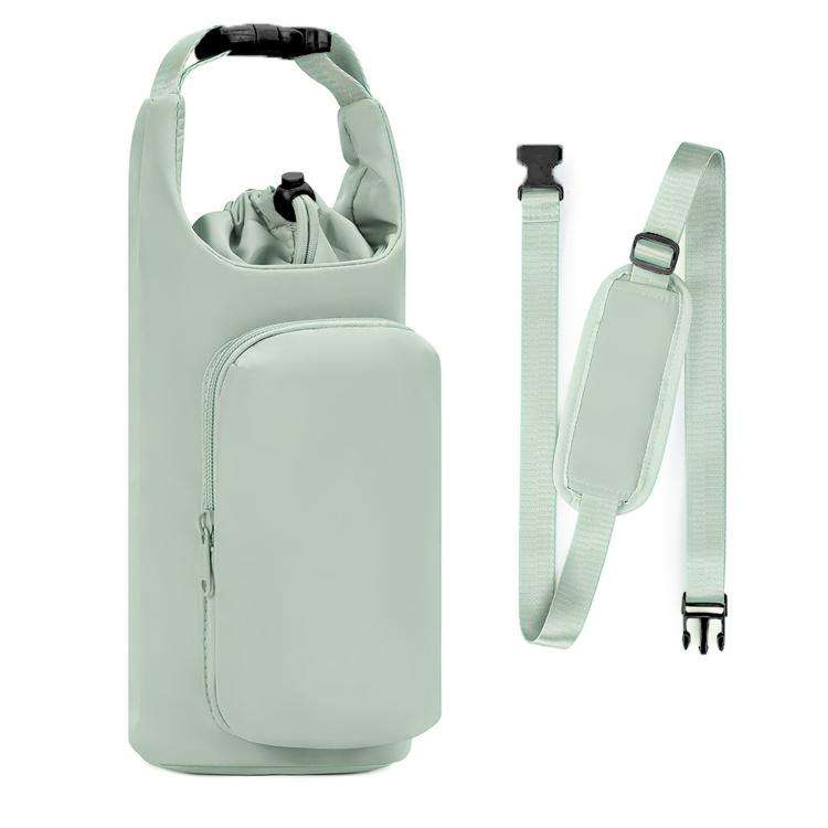 Oxford Cloth Outdoor Sports Water Bottle Cover Handheld Backpack Portable Thermos Mug Bag(Green)