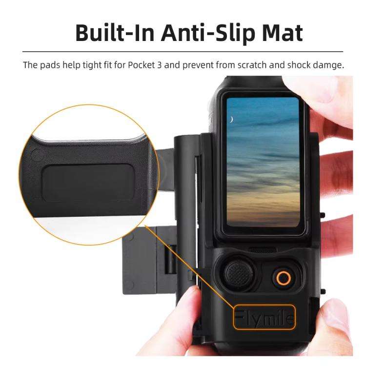 6pcs /Set For DJI Osmo Pocket 3 Flymile Magnetic Bracket Fixed Base Back Clip Adapter Bezel Acces...