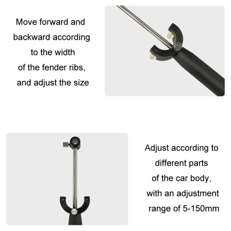 Fender Parallel Marking Tool Automotive Sheet Metal Dent Repair Tool(Black)