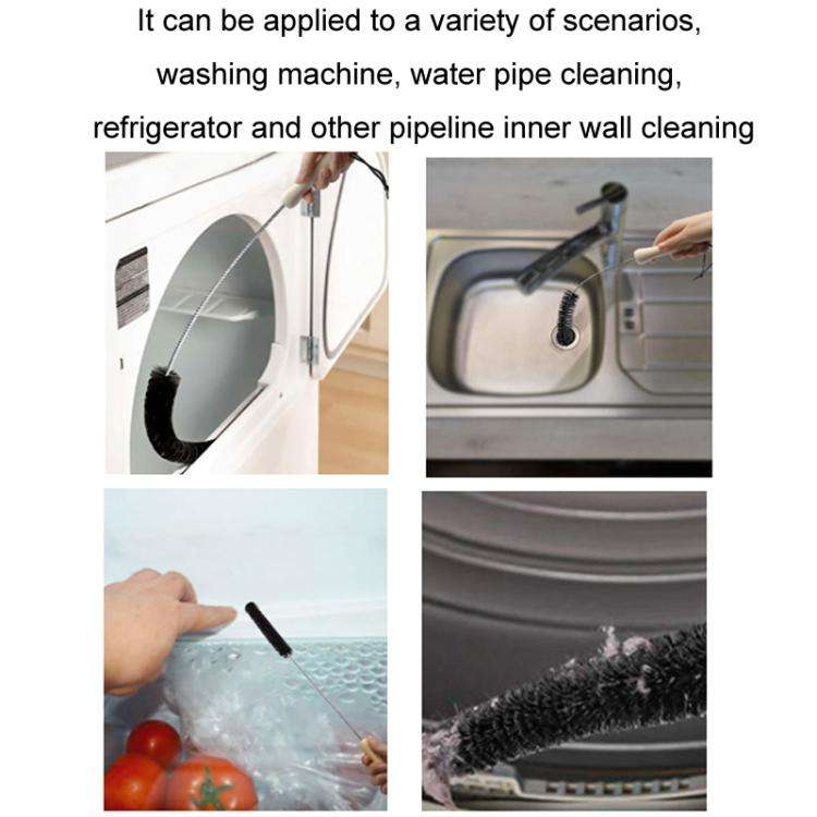 Long-handled Pipe Cleaning Brush Washing Machines Without Disassembly, Specifications: Half-hair