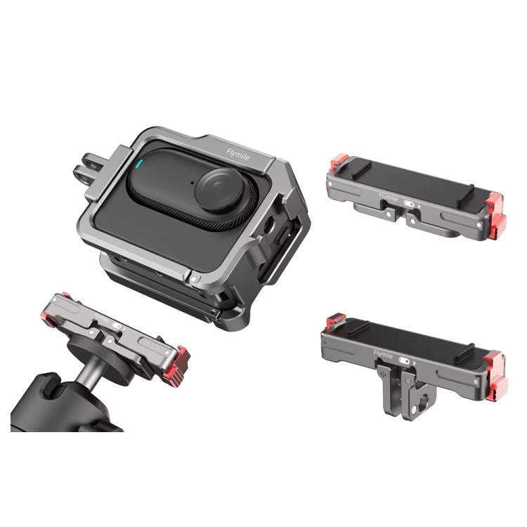 For Insta360 GO 3 / 3S Flymile Magnetic Metal Quick Release Base Sports Camera Adapter Bracket(Ta...