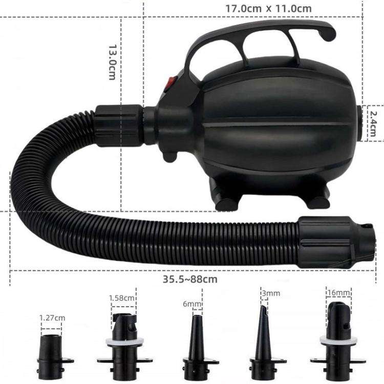 GLD-318 High Power 600W Electrical Inflatable Pump Tent Yoga Mat Inflator US Plug