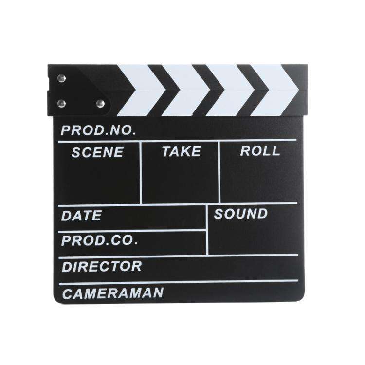 Wooden Director Board Shooting Video Movie City Scene Record Board Photography Props, Style: Smal...