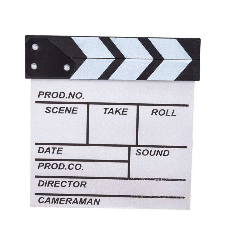 Wooden Director Board Shooting Video Movie City Scene Record Board Photography Props, Style: Smal...
