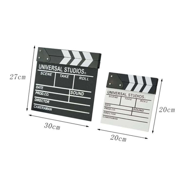 Wooden Director Board Shooting Video Movie City Scene Record Board Photography Props, Style: With...
