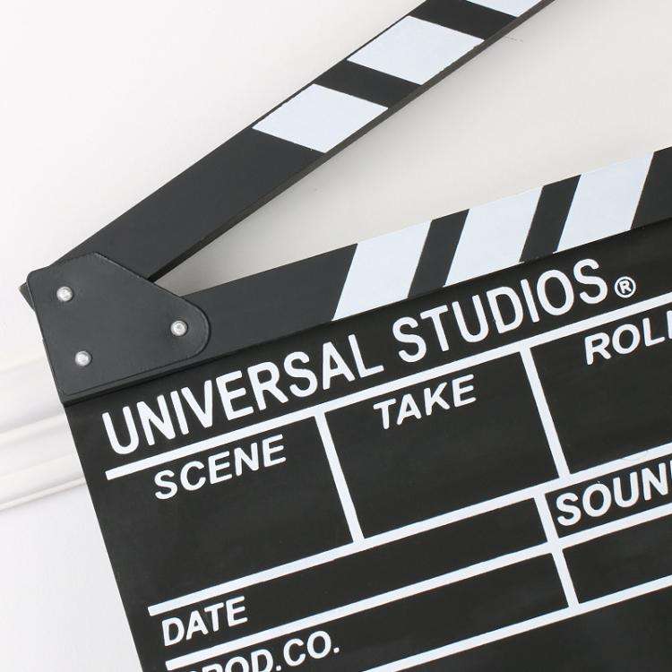 Wooden Director Board Shooting Video Movie City Scene Record Board Photography Props, Style: Smal...