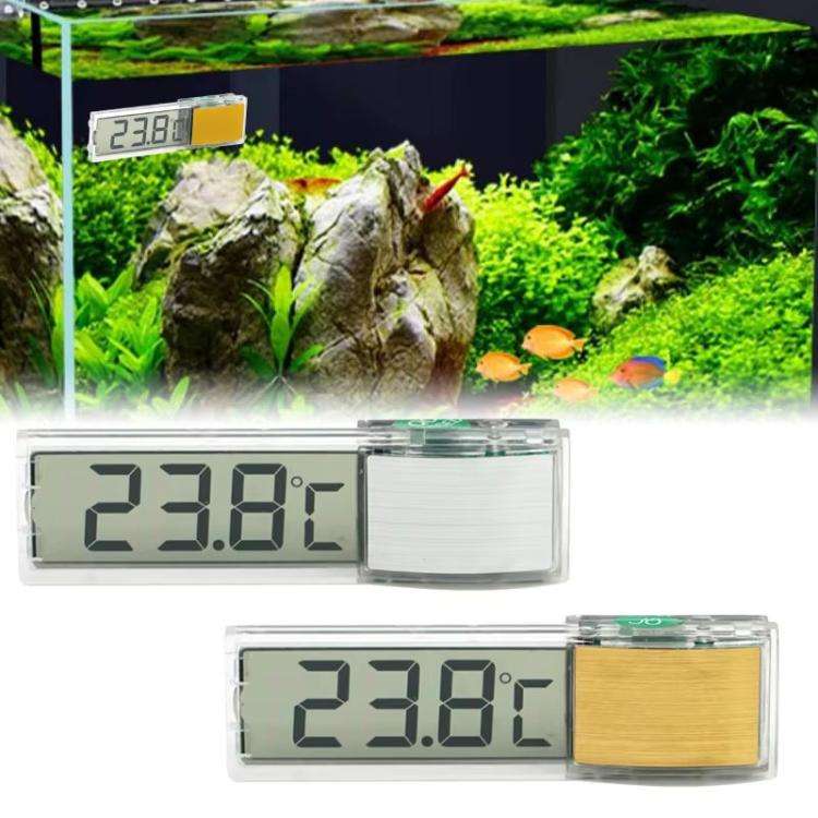 LK-50 Digital Wireless Aquarium Thermometer External LCD Transparent Electronic Water Temperature...