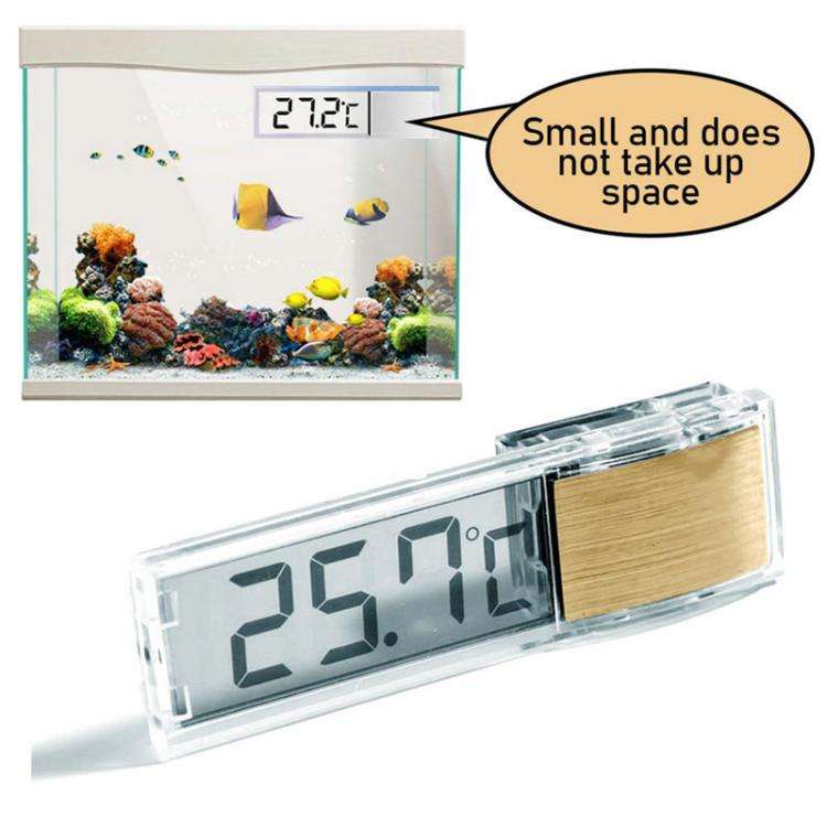 LK-50 Digital Wireless Aquarium Thermometer External LCD Transparent Electronic Water Temperature...