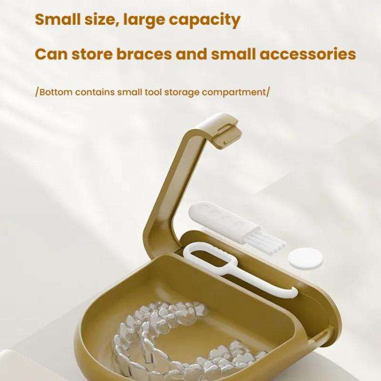 Invisible Braces Storage Case Portable Children Dental Orthodontic Storage Box(Green)