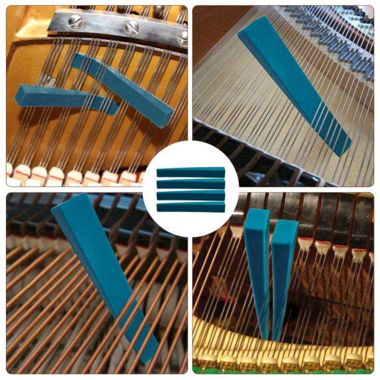 Piano Tuning Tool Set Tuning Stop Tape Wrench Musical Instrument Accessories, Style: Blue 6pcs / Set