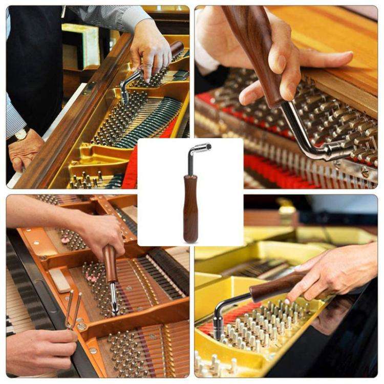 Piano Tuning Tool Set Tuning Stop Tape Wrench Musical Instrument Accessories, Style: Blue 6pcs / Set