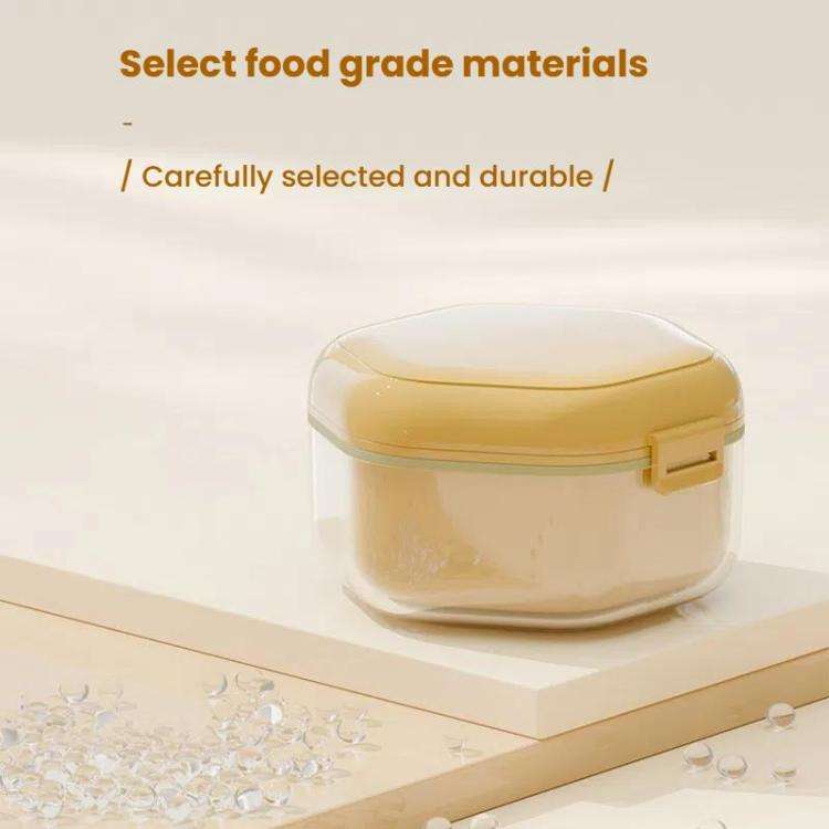 Invisible Braces Box Orthodontic Retainer Organizer Portable Denture Braces Storage Case(Yellow)