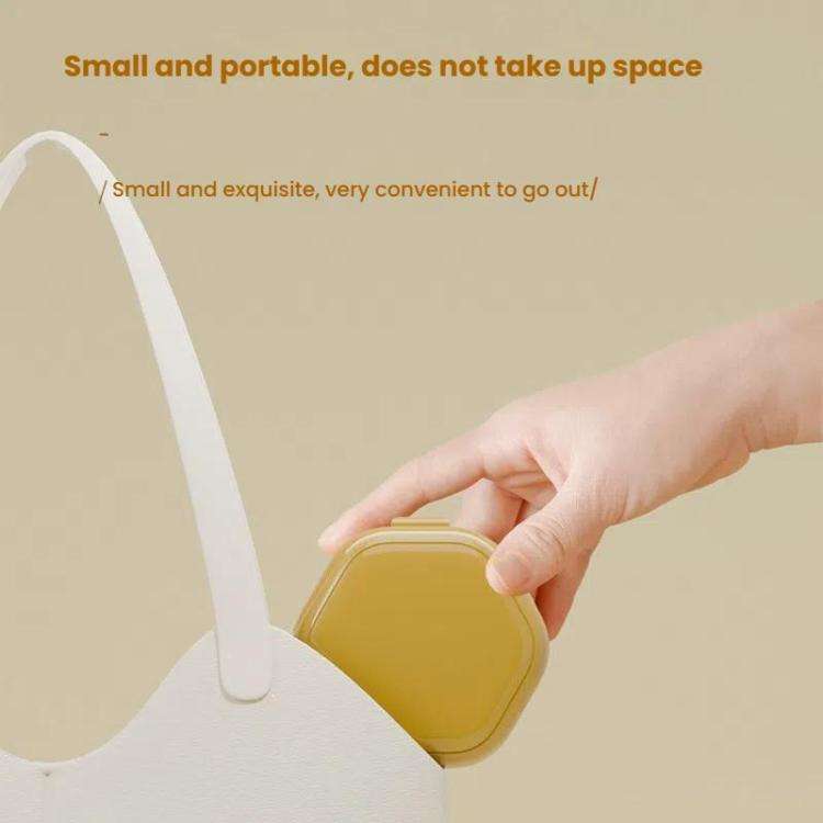 Invisible Braces Box Orthodontic Retainer Organizer Portable Denture Braces Storage Case(Yellow)