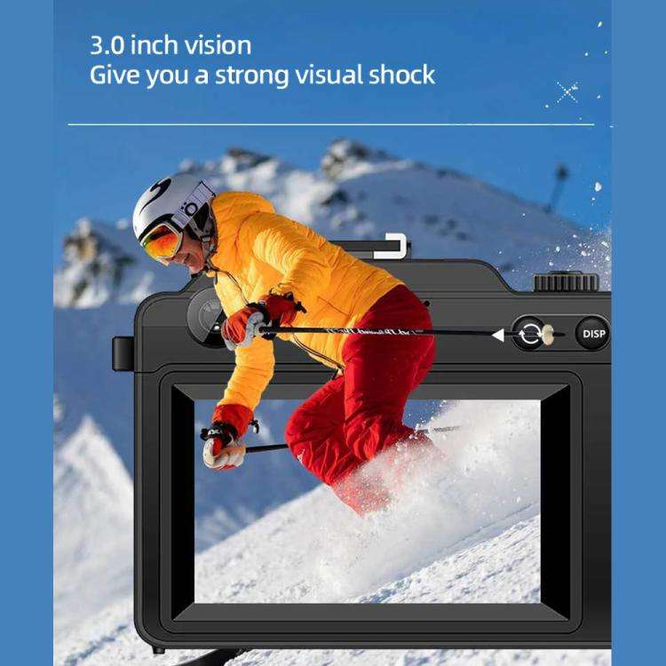 FSD-X9 3.0-Inch 4K HD 18X Zoom Selfie WIFI Electronic Image Stabilization Digital Camera(Black)