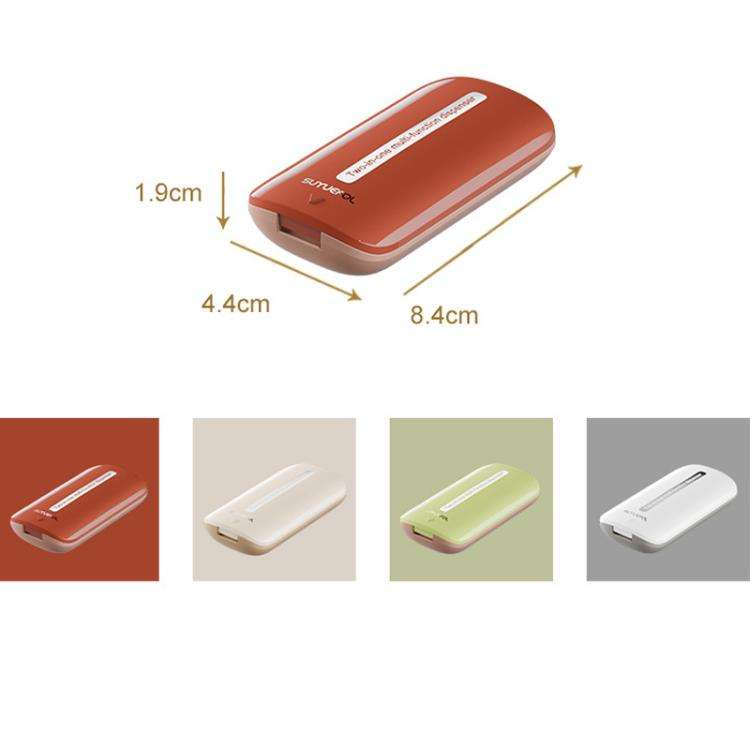 Lightweight Pill Cutter Box Portable Tablet Cutting Dispensing Pill Box(Angel White)