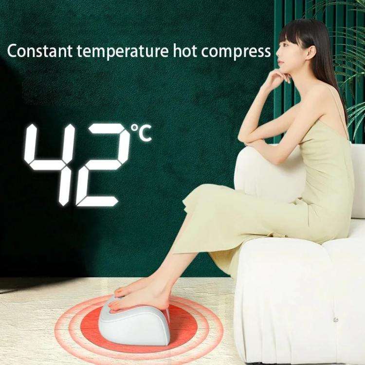 Z5 Dual-frequency Red Light Constant Temperature Hot Compress Foot Massager, Spec: UK Plug(Light ...