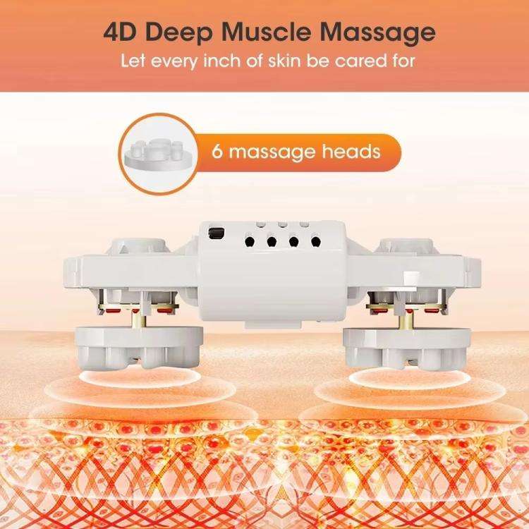 Z5 Dual-frequency Red Light Constant Temperature Hot Compress Foot Massager, Spec: UK Plug(Light ...