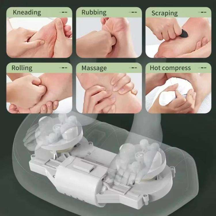 Z5 Dual-frequency Red Light Constant Temperature Hot Compress Foot Massager, Spec: UK Plug(Light ...