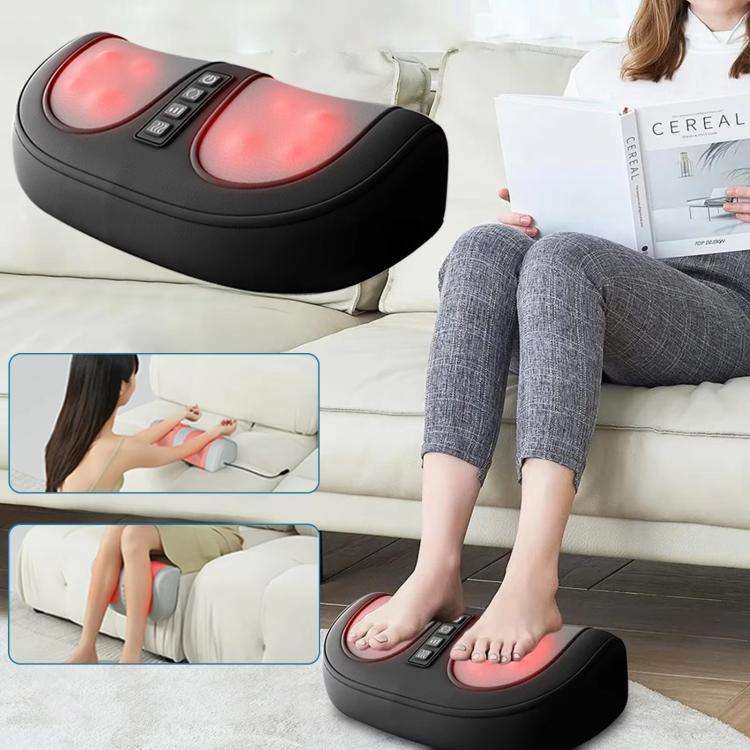 Z5 Dual-frequency Red Light Constant Temperature Hot Compress Foot Massager, Spec: UK Plug(Light ...