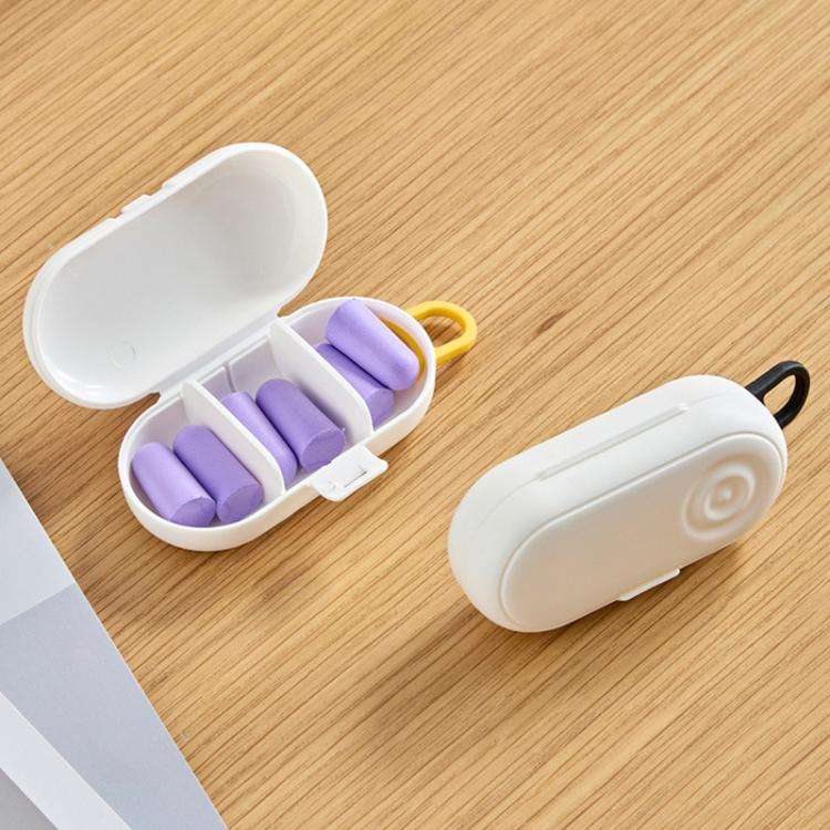 Portable Mini Storage Box Multi-function Toothpick Floss Swimming Earplug Storage Case Pill Box(B...