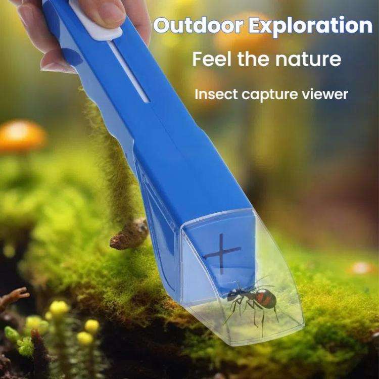 Handheld Insect Catchers Children's Outdoor Exploration Bug Observation Box(Blue)