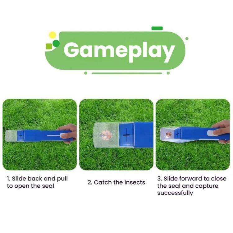 Handheld Insect Catchers Children's Outdoor Exploration Bug Observation Box(Blue)