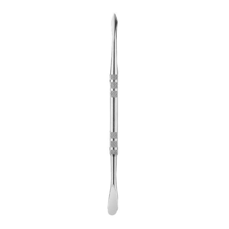 Stainless Steel Soot Spoon Carving Tools, Style: Dual Head 2 Original Color(PVC Bag Single Pack)
