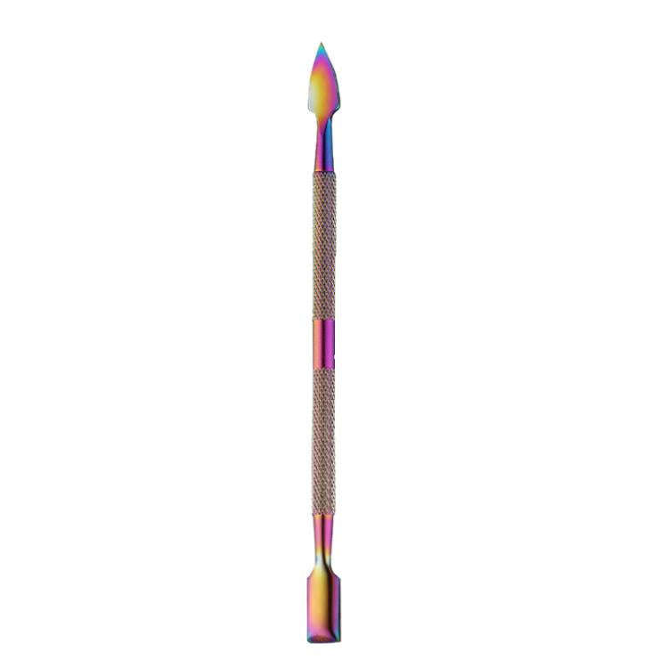 Stainless Steel Soot Spoon Carving Tools, Style: Dual Head 3 Colorful(PVC Bag Single Pack)