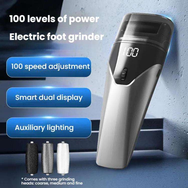 100-speed Electric Foot Grinder Dead Skin Callus Remover Exfoliator Pedicure Foot Care Machine(Bl...