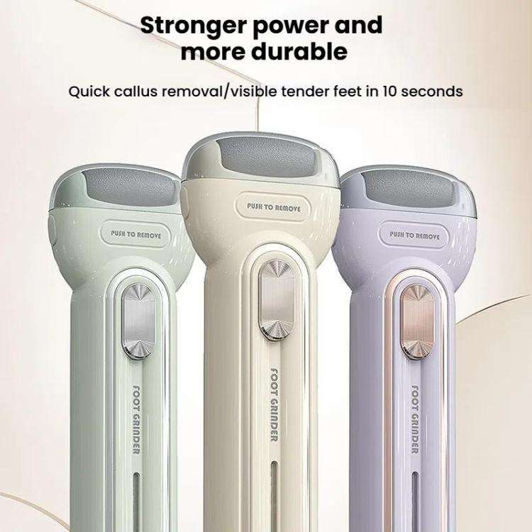 Electric Foot Grinder Dead Skin Callus Remover Foot Care Exfoliator Pedicure Device(Beige)