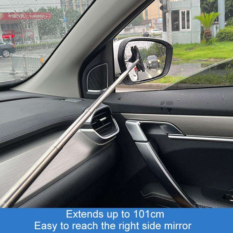 Retractable Windshield Cleaning Brush Scrubbing And Defogging 3 In 1 Car Wash Kit(Blue)