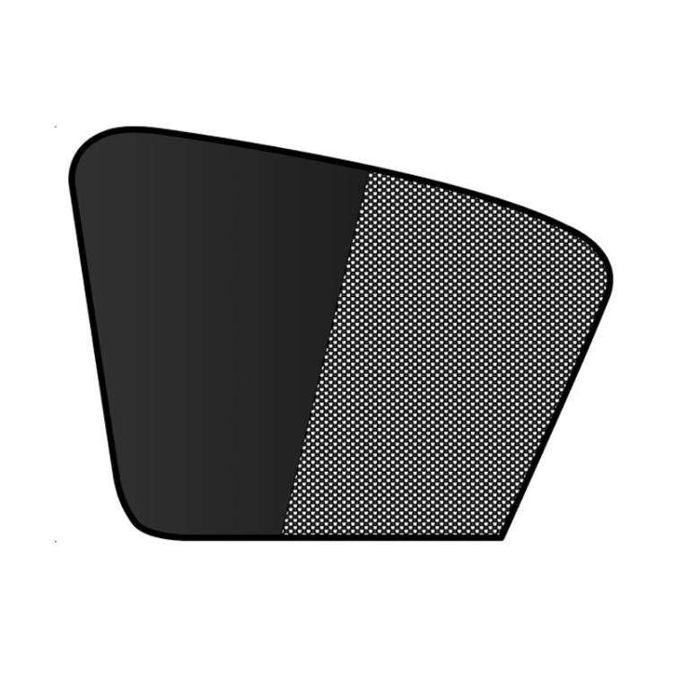 Universal Magnetic Car Sunshade Double Splicing Design Breathable Car Curtains, Style: Vertical S...