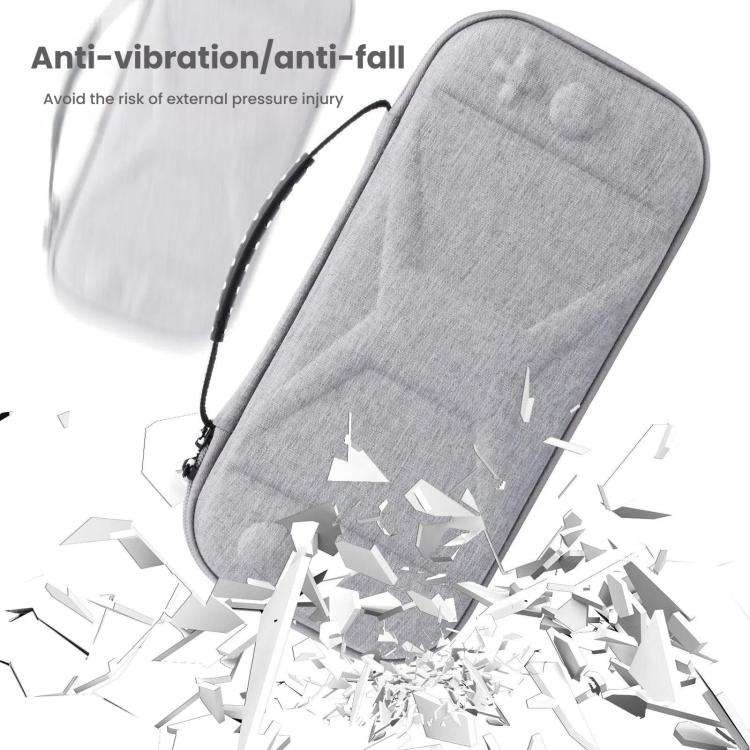 For Nintendo Switch 2 Game Console Storage Bag EVA Fabric Handbag(Silver Gray)