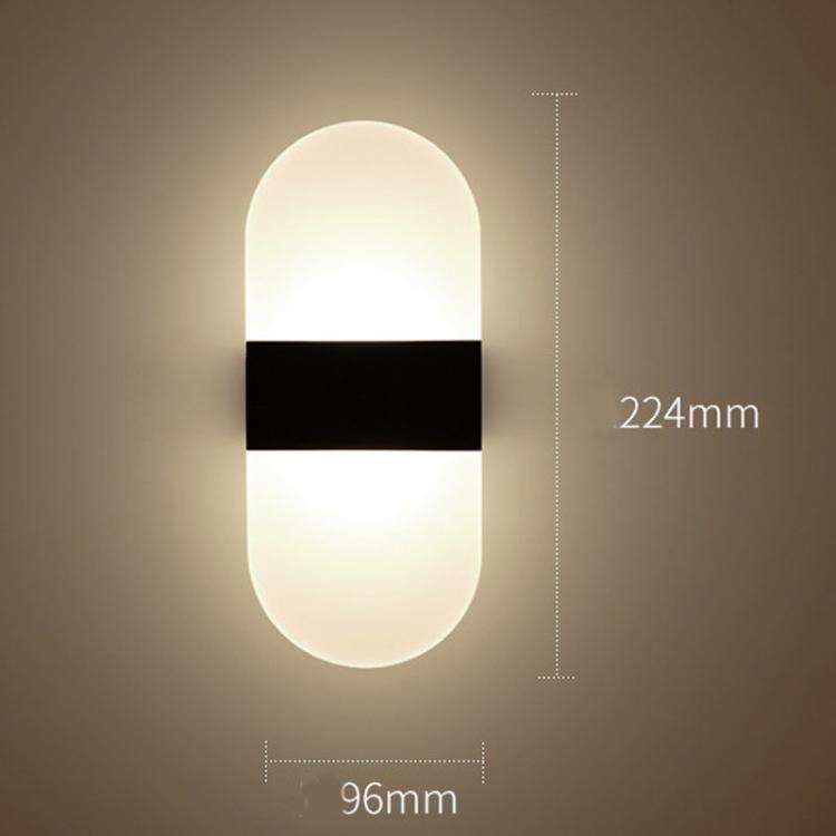 Magnetic Acrylic Smart Induction Night Light Rechargeable Wall Lamp Bedroom Bedside Lamp Black Re...