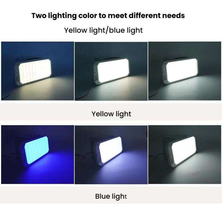12-30V RV Light 198 LEDs 3-Color Temperature Dimmable Roof Light, Color: Yellow White Light