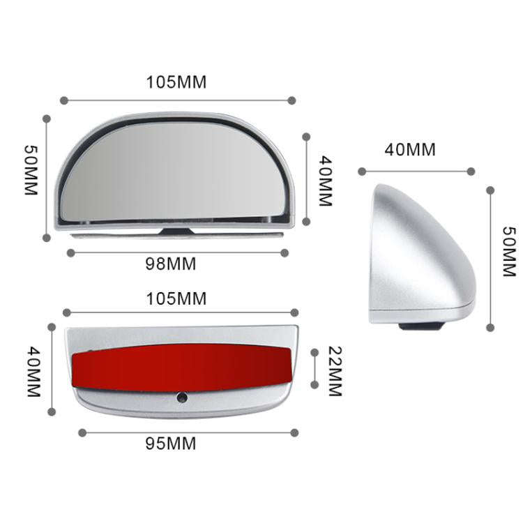 Trainer Car Rearview Mirror Plus Blind Spot Mirror Car Reversing Aid Car Small Round Mirror, Colo...