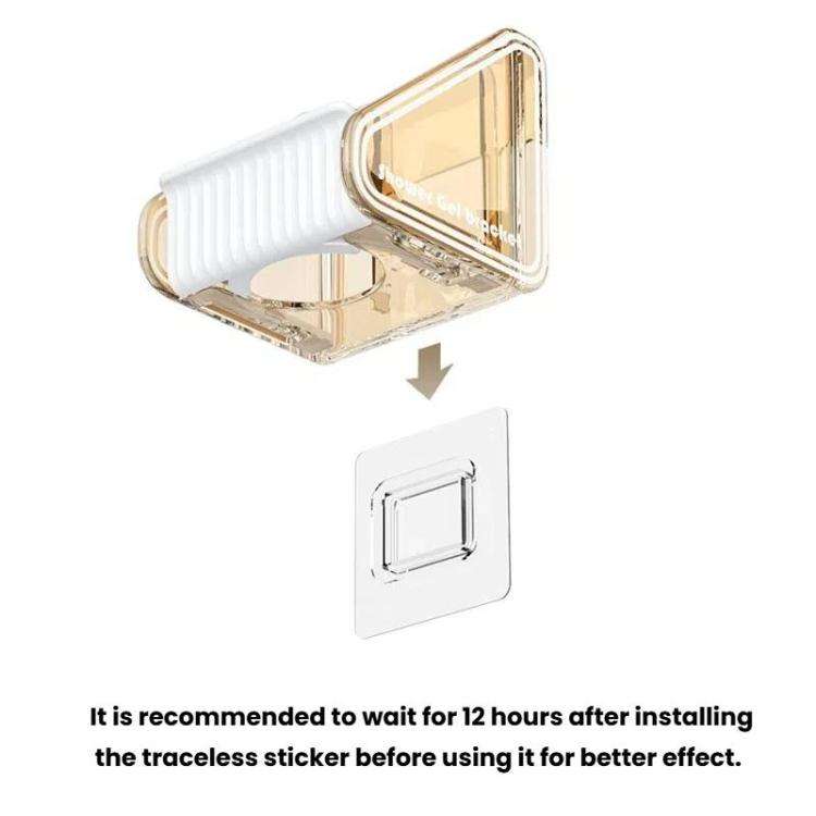 2pcs  /Pack Wall-mounted Shower Gel Shampoo Holder with Adjustable Hole Distance(Tea Color)