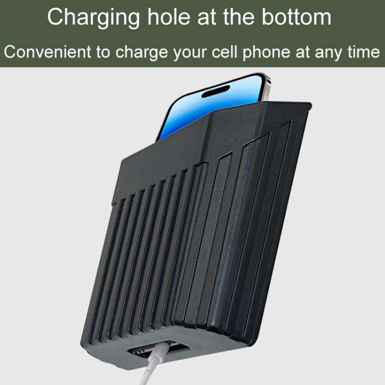 Car Sticky Center Control Storage Box Multi-Purpose Car Air Vent Organizer(Black)
