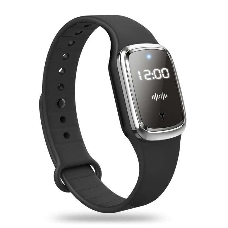Ultrasonic Mosquito Repellent Watch Outdoor Mosquito Repellent Bracelet(Black)