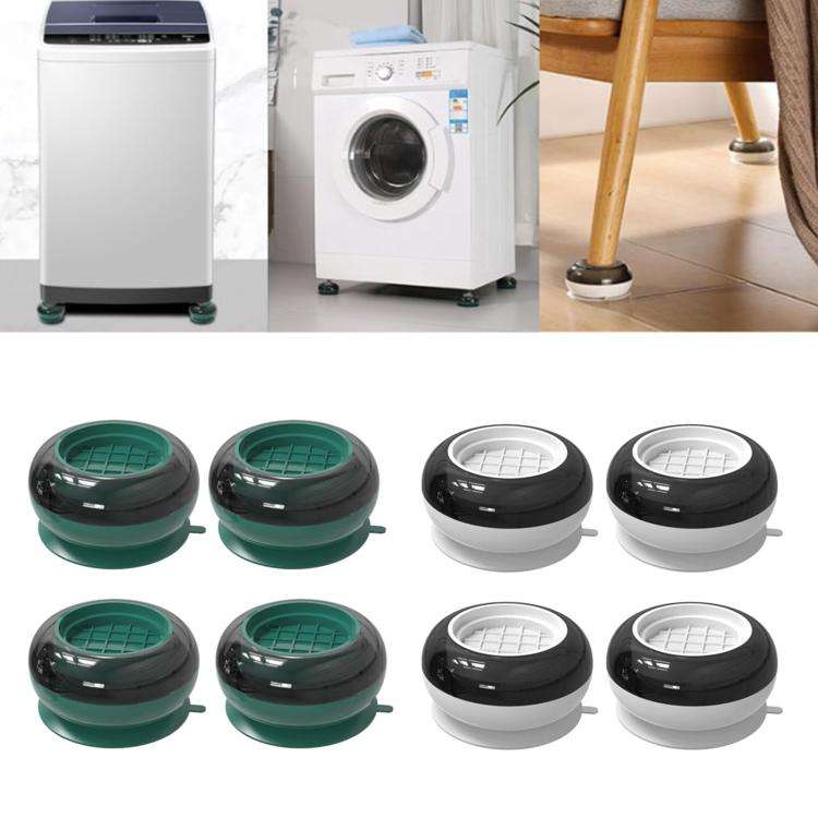 4pcs /Set Washing Machine Foot Pads Heightened Base for Refrigerators Furniture(White)