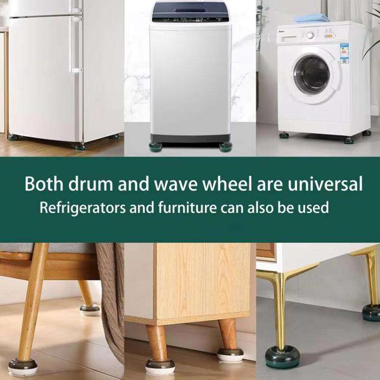 4pcs /Set Washing Machine Foot Pads Heightened Base for Refrigerators Furniture(White)
