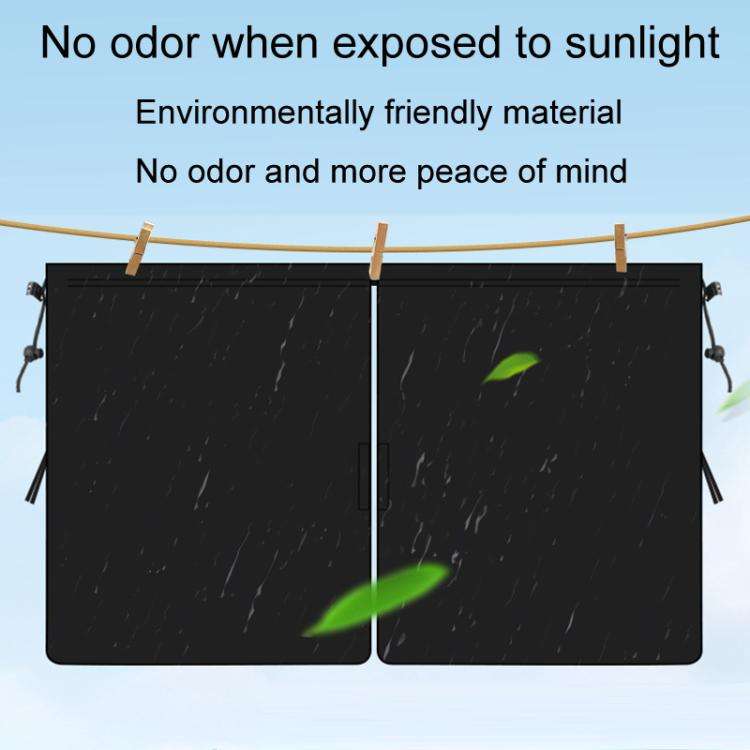 5pcs / Set Car Rear Side Blackout Sunshade Curtains Automobile Privacy Sunshade(Black)