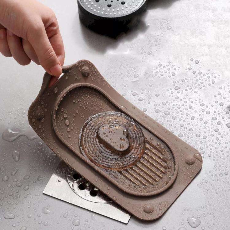 Sliding Floor Drain Cover Bathroom Kitchen Sink Strainer Filter(Green)