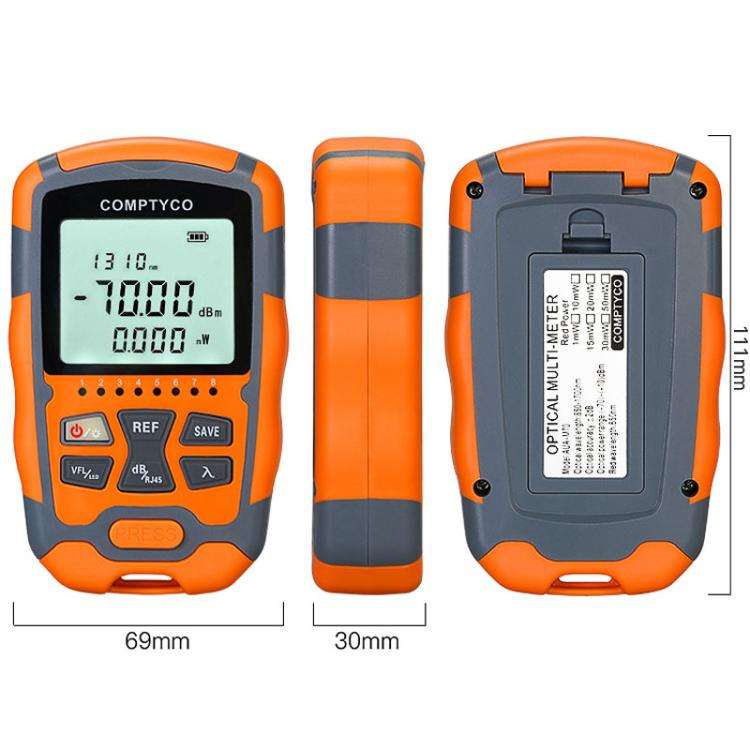 4 In 1 Mini Optical Power Meter Red Light Integrated Machine Portable Power Test Equipment, Model...